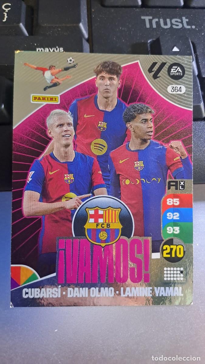 Coleccionismo cromos antiguos: ADRENALYN XL VAMOS 364 CUBARSI DANI OLMO LAMINE YAMAL CROMO LIGA 24 25 2024 2025 PANINI