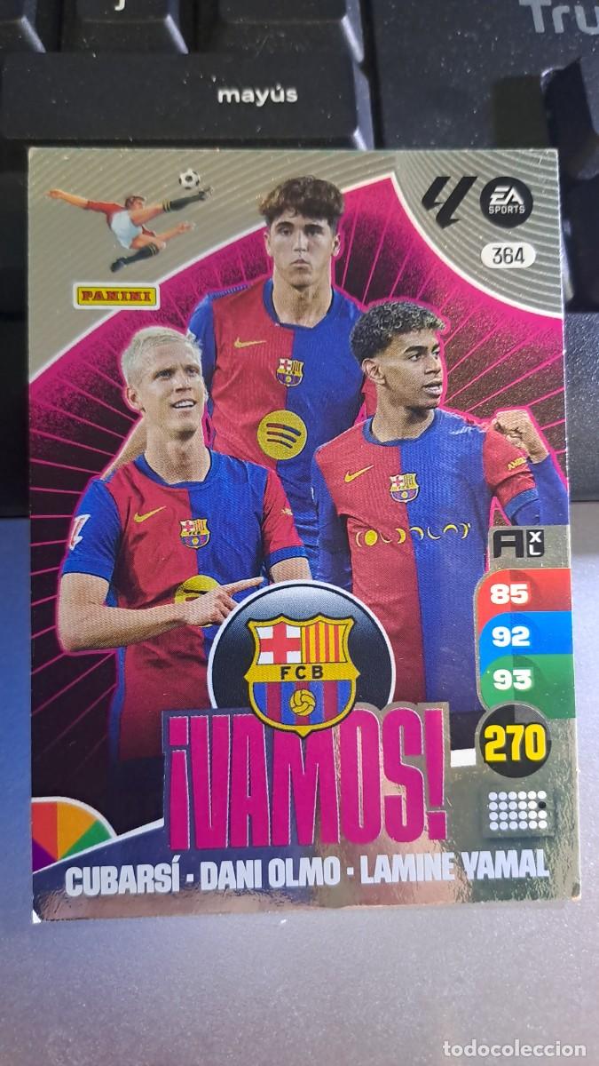 Coleccionismo cromos antiguos: ADRENALYN XL VAMOS 364 CUBARSI DANI OLMO LAMINE YAMAL CROMO LIGA 24 25 2024 2025 PANINI