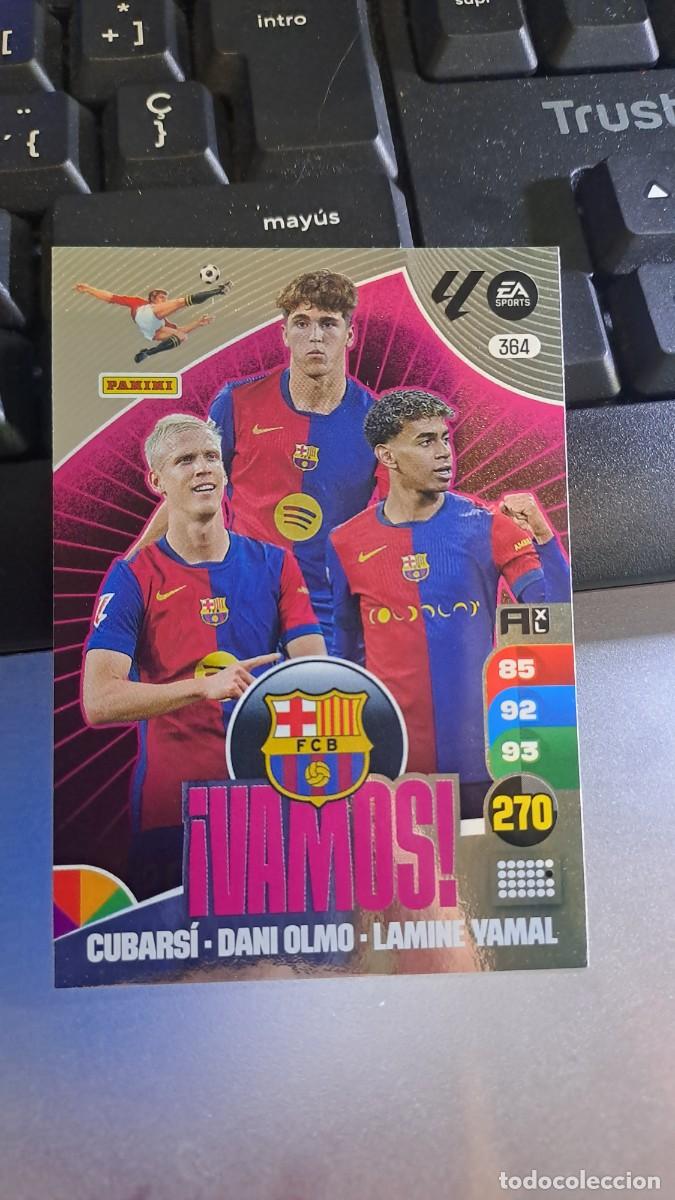 Coleccionismo cromos antiguos: ADRENALYN XL VAMOS 364 CUBARSI DANI OLMO LAMINE YAMAL CROMO LIGA 24 25 2024 2025 PANINI