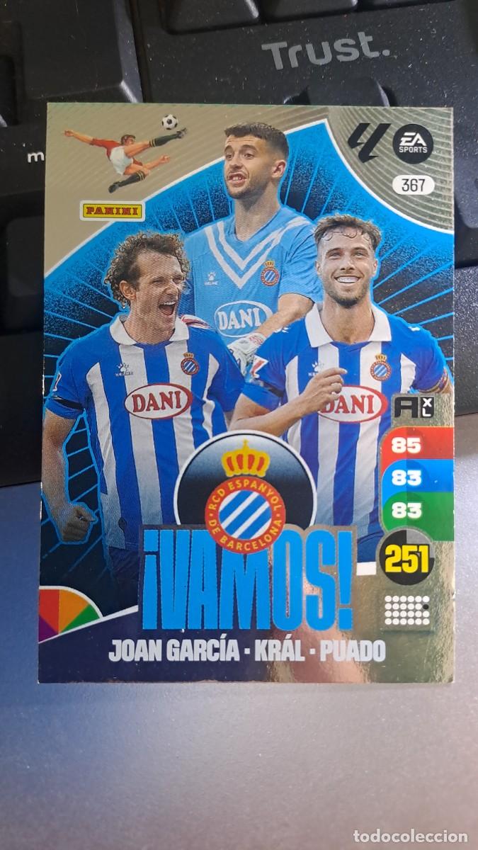 Coleccionismo cromos antiguos: ADRENALYN XL VAMOS 367 JOAN GARCIA KRAL PUADO ESPANYOL CROMO LIGA 24 25 2024 2025 PANINI