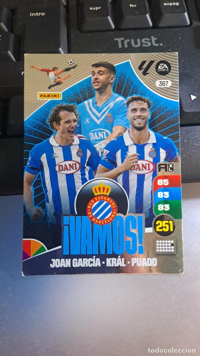 Coleccionismo cromos antiguos: ADRENALYN XL VAMOS 367 JOAN GARCIA KRAL PUADO ESPANYOL CROMO LIGA 24 25 2024 2025 PANINI