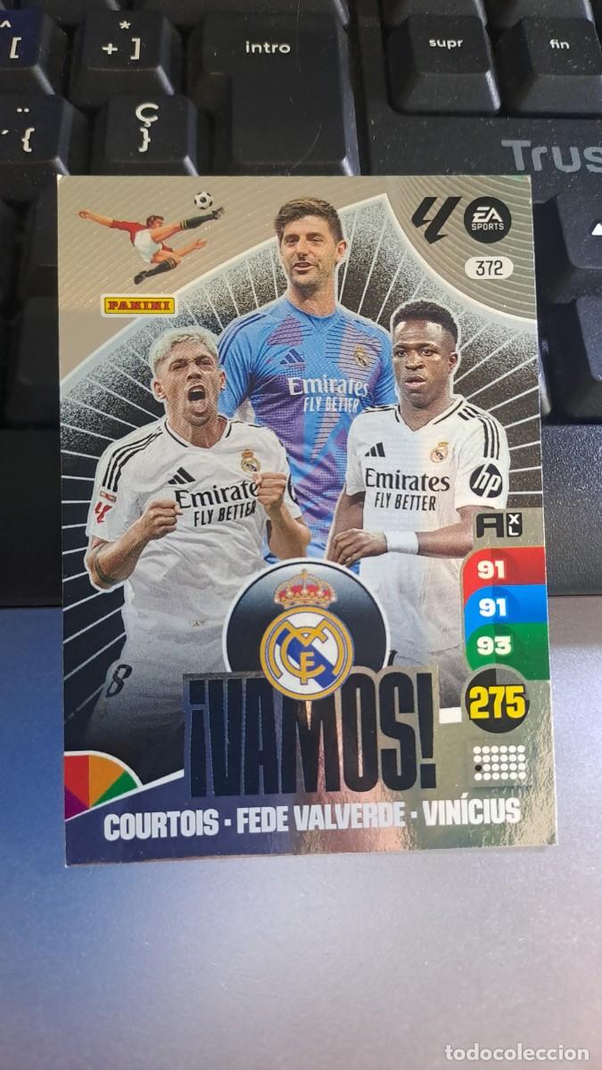 Coleccionismo cromos antiguos: ADRENALYN XL VAMOS 372 COURTOIS FEDE VALVERDE VINICIUS REAL MADRID CROMO LIGA 24 25 2024 2025 PANINI