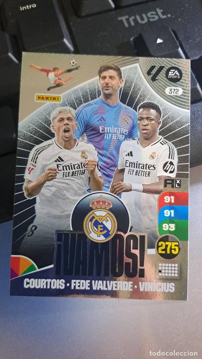 Coleccionismo cromos antiguos: ADRENALYN XL VAMOS 372 COURTOIS FEDE VALVERDE VINICIUS REAL MADRID CROMO LIGA 24 25 2024 2025 PANINI