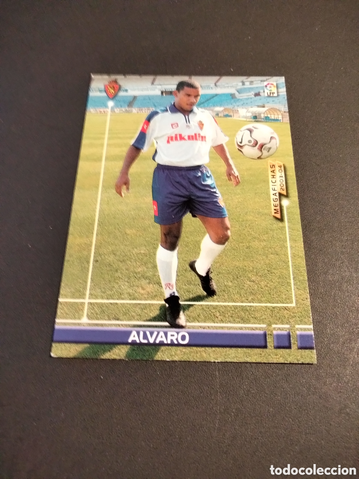 Coleccionismo cromos antiguos: &Aacute;LVARO # 463 REAL ZARAGOZA NUEVO FICHAJE MEGAFICHAS ( MEGACRACKS) 2003/04 PANINI