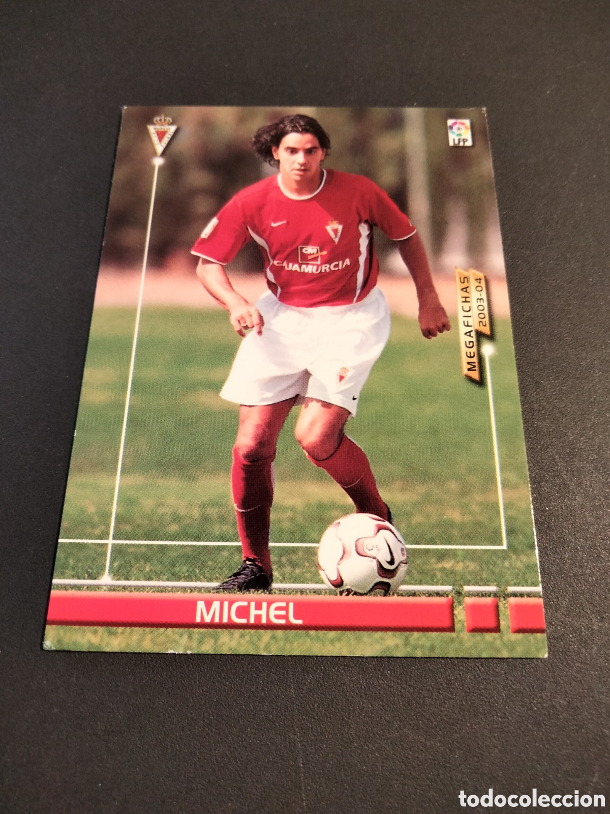Coleccionismo cromos antiguos: MICHEL # 468 REAL MURCIA CF NUEVO FICHAJE MEGAFICHAS ( MEGACRACKS) 2003/04 PANINI