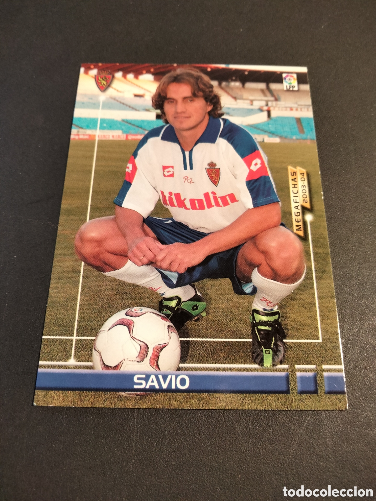 Coleccionismo cromos antiguos: SAVIO # 456 REAL ZARAGOZA NUEVO FICHAJE MEGAFICHAS ( MEGACRACKS) 2003/04 PANINI