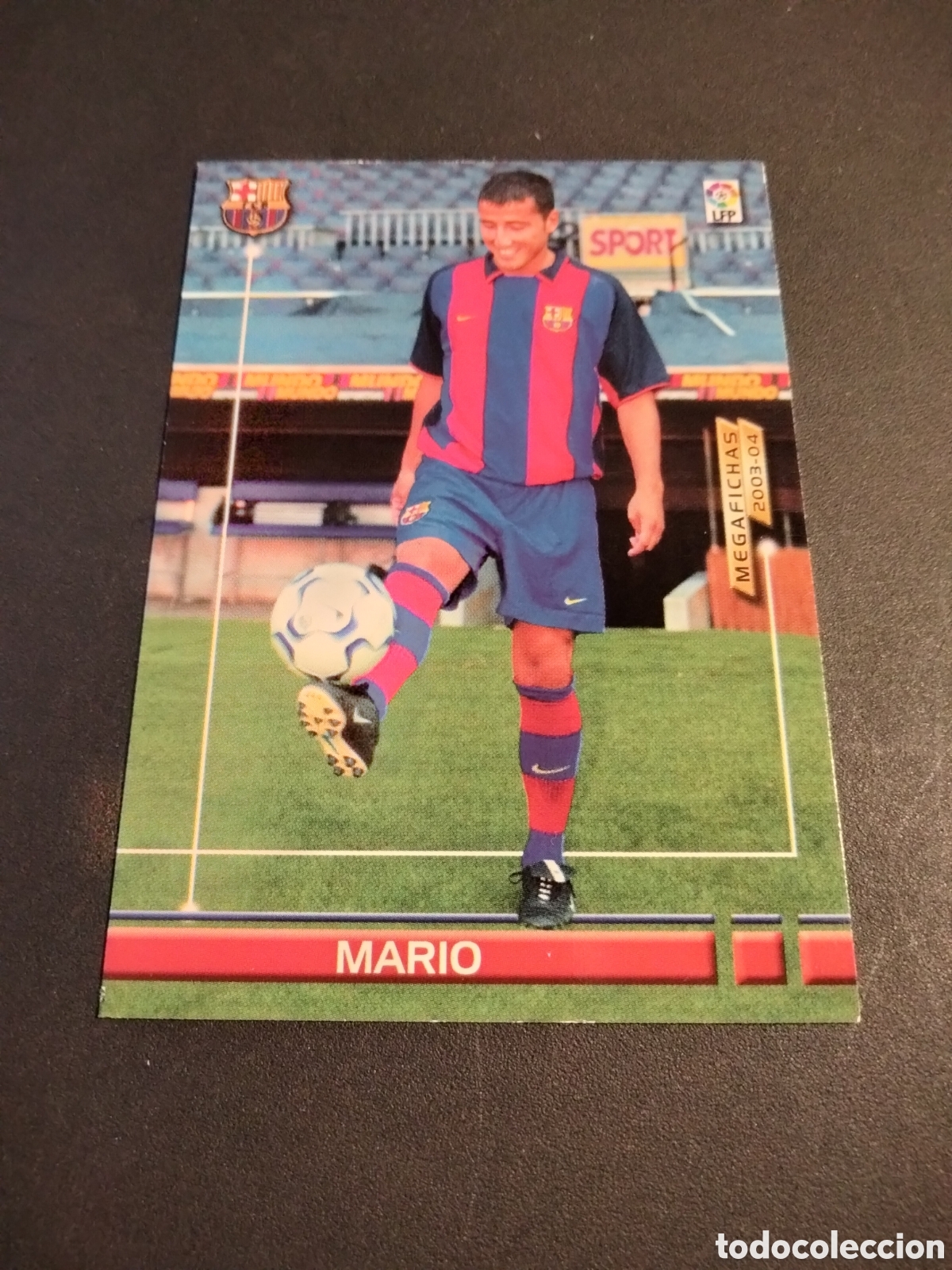 Coleccionismo cromos antiguos: MARIO # 465 FC. BARCELONA NUEVO FICHAJE MEGAFICHAS ( MEGACRACKS) 2003/04 PANINI
