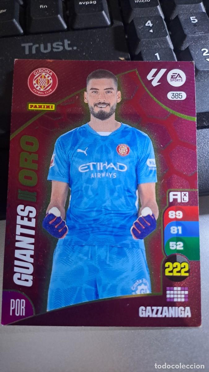 Coleccionismo cromos antiguos: ADRENALYN XL GAZZANIGA 385 GUANTES DE ORO 385 GIRONA LIGA 24 25 2024 2025 PANINI