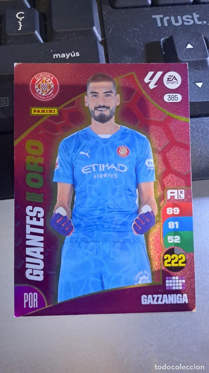 Coleccionismo cromos antiguos: ADRENALYN XL GAZZANIGA 385 GUANTES DE ORO 385 GIRONA LIGA 24 25 2024 2025 PANINI