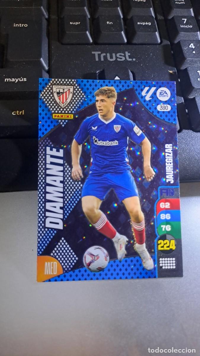 Coleccionismo cromos antiguos: ADRENALYN XL JAUREGIZAR 390 DIAMANTE ATHLETIC CLUB DE BILBAO CROMO LIGA 24 25 2024 2025 PANINI