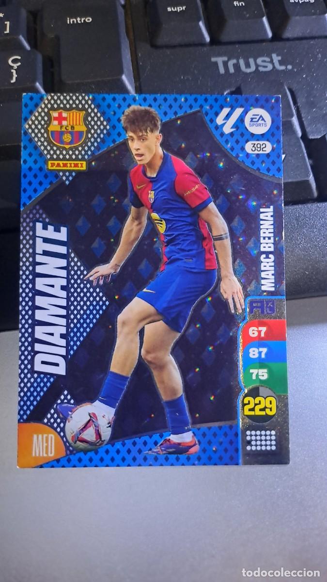 Coleccionismo cromos antiguos: ADRENALYN XL MARC BERNAL 392 DIAMANTE 392 BARCELONA CROMO LIGA 24 25 2024 2025 PANINI