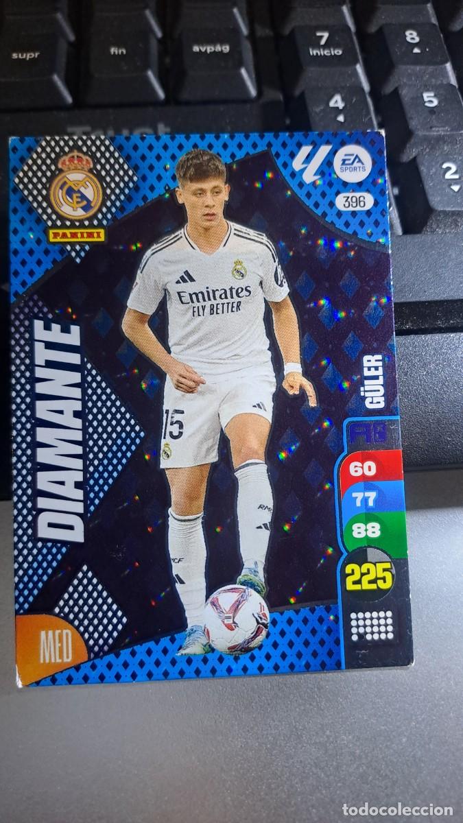 Coleccionismo cromos antiguos: ADRENALYN XL GULER 396 DIAMANTE 396 REAL MADRID CROMO LIGA 24 25 2024 2025 PANINI