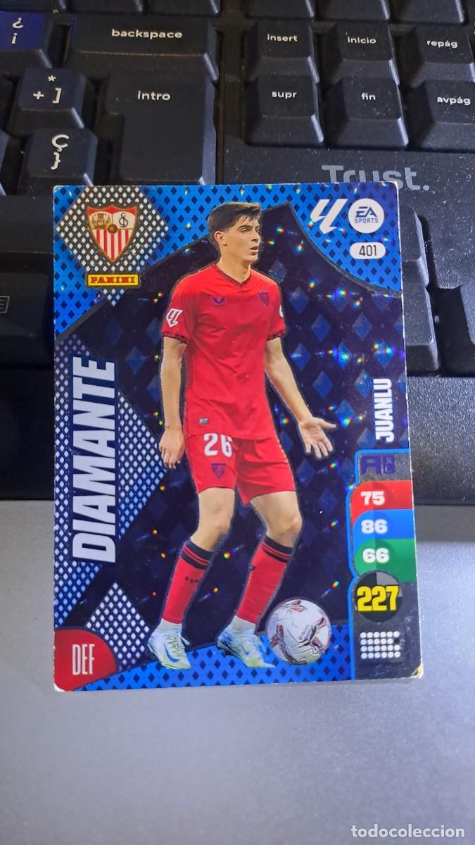 Coleccionismo cromos antiguos: ADRENALYN XL JUANLU 401 DIAMANTE 401 SEVILLA CROMO LIGA 24 25 2024 2025 PANINI