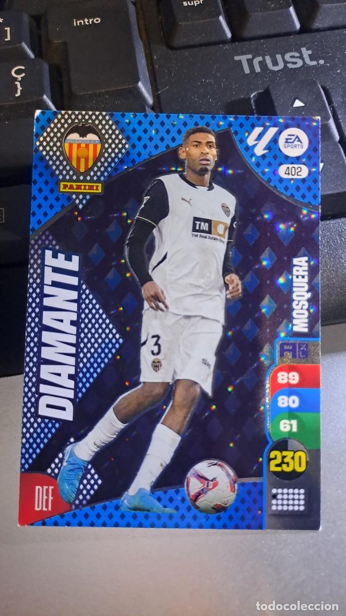Coleccionismo cromos antiguos: ADRENALYN XL MOSQUERA 402 DIAMANTE 402 VALENCIA CROMO LIGA 24 25 2024 2025 PANINI