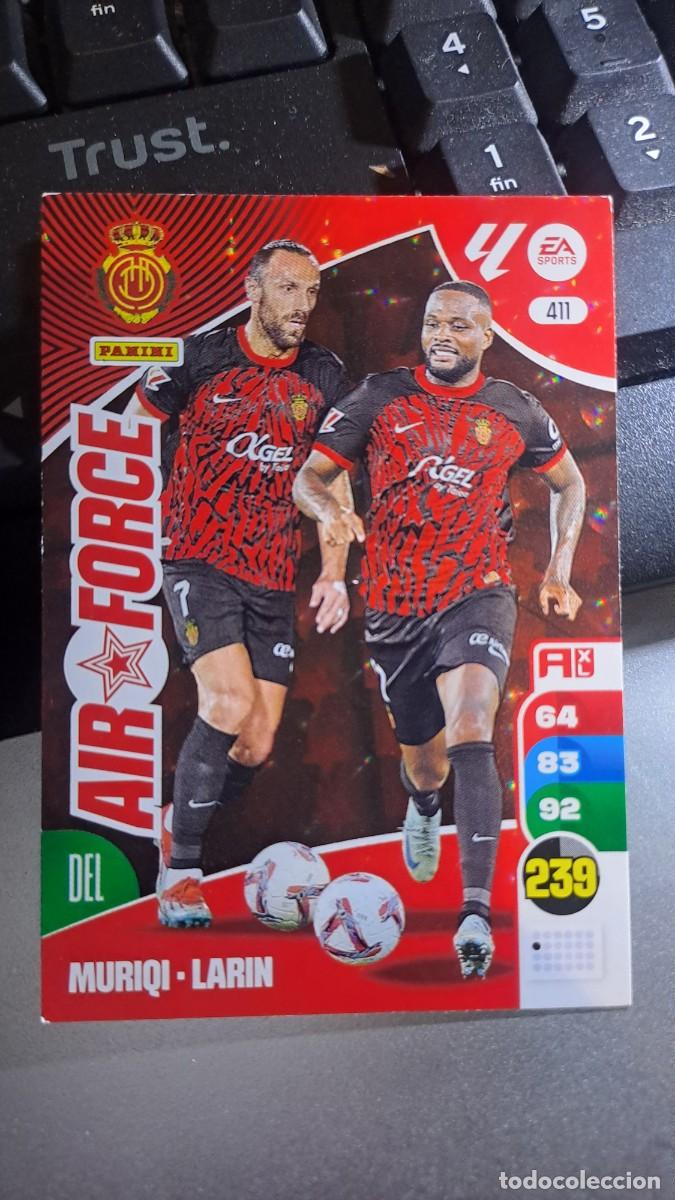 Coleccionismo cromos antiguos: ADRENALYN XL MURIQI LARIN 411 AIR FORCE 411 MALLORCA CROMO LIGA 24 25 2024 2025 PANINI