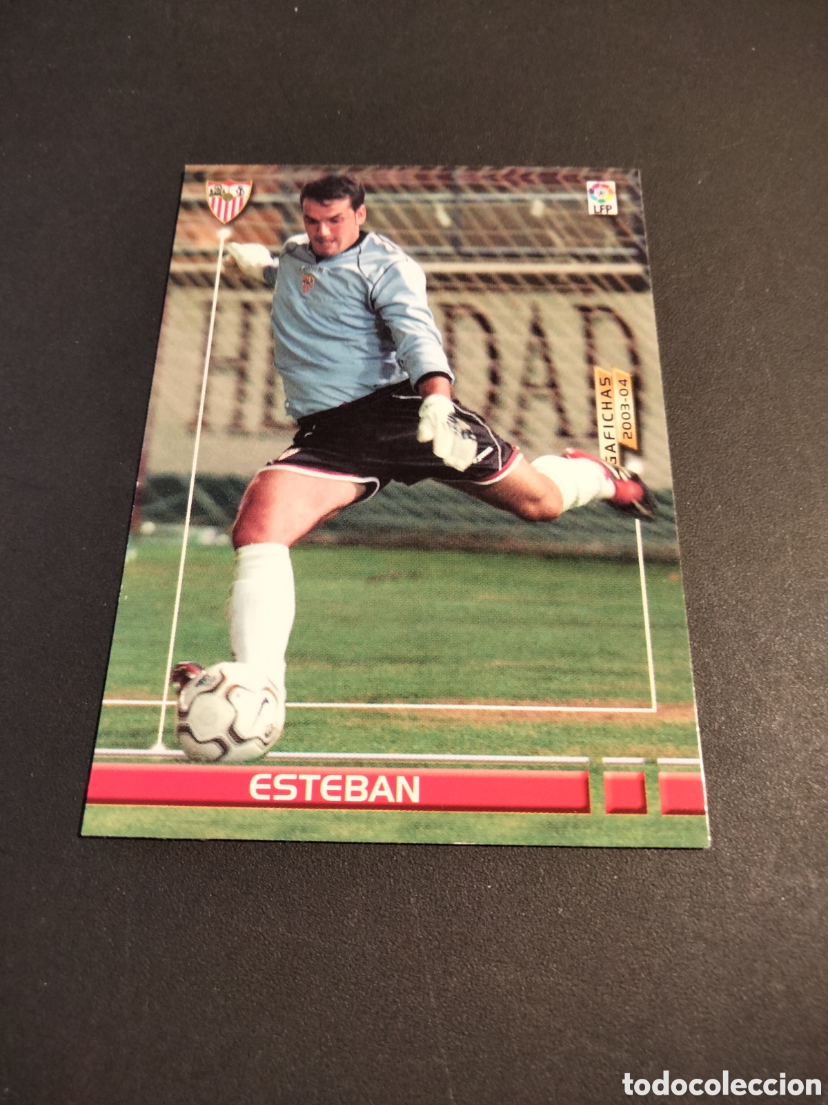 Coleccionismo cromos antiguos: ESTEBAN # 476 SEVILLA FC. NUEVO FICHAJE MEGAFICHAS ( MEGACRACKS) 2003/04 PANINI