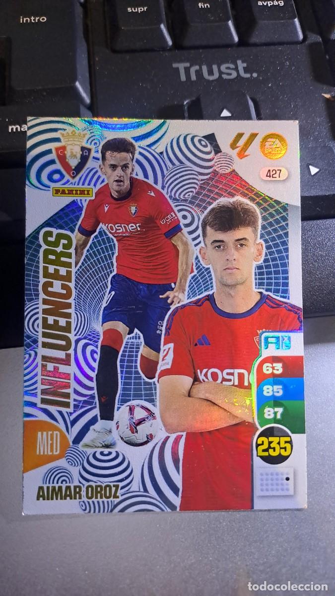 Collezionismo Figurine antiche: ADRENALYN XL AIMAR OROZ 427 INFLUENCERS 427 OSASUNA CROMO LIGA 24 25 2024 2025 PANINI