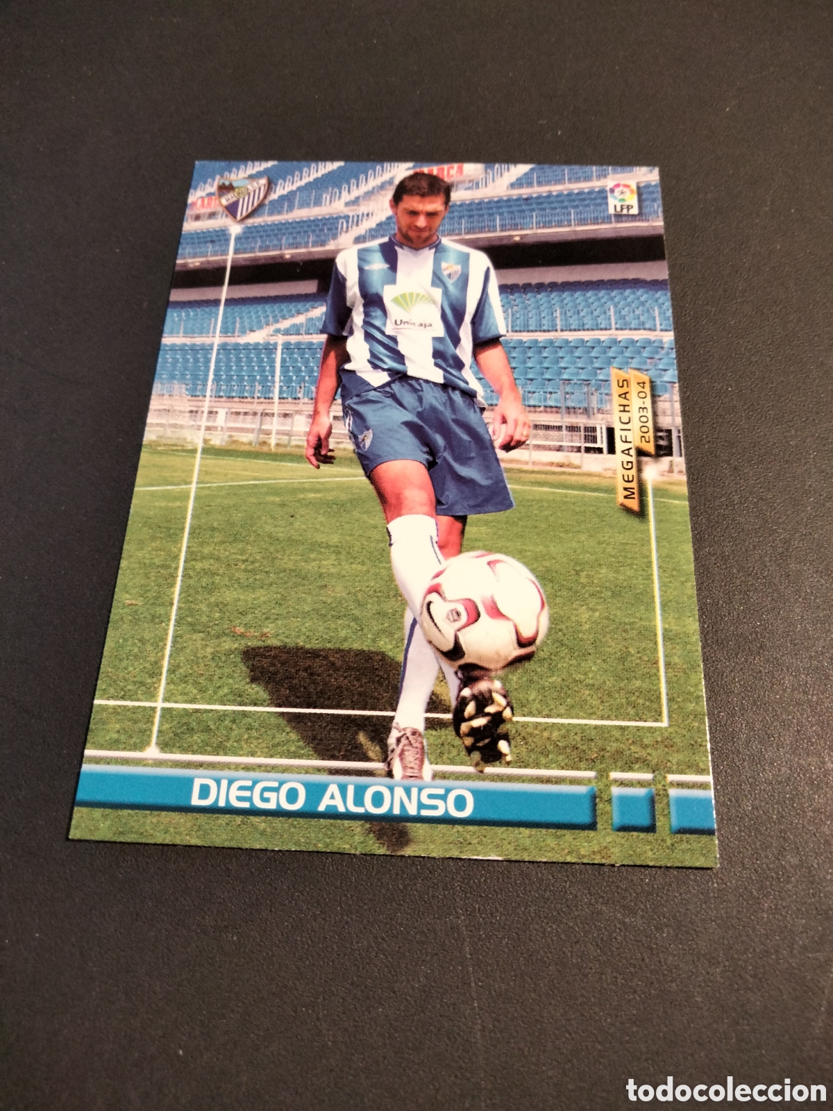 Coleccionismo cromos antiguos: DIEGO ALONSO # 473 MALAGA CF. NUEVO FICHAJE MEGAFICHAS ( MEGACRACKS) 2003/04 PANINI