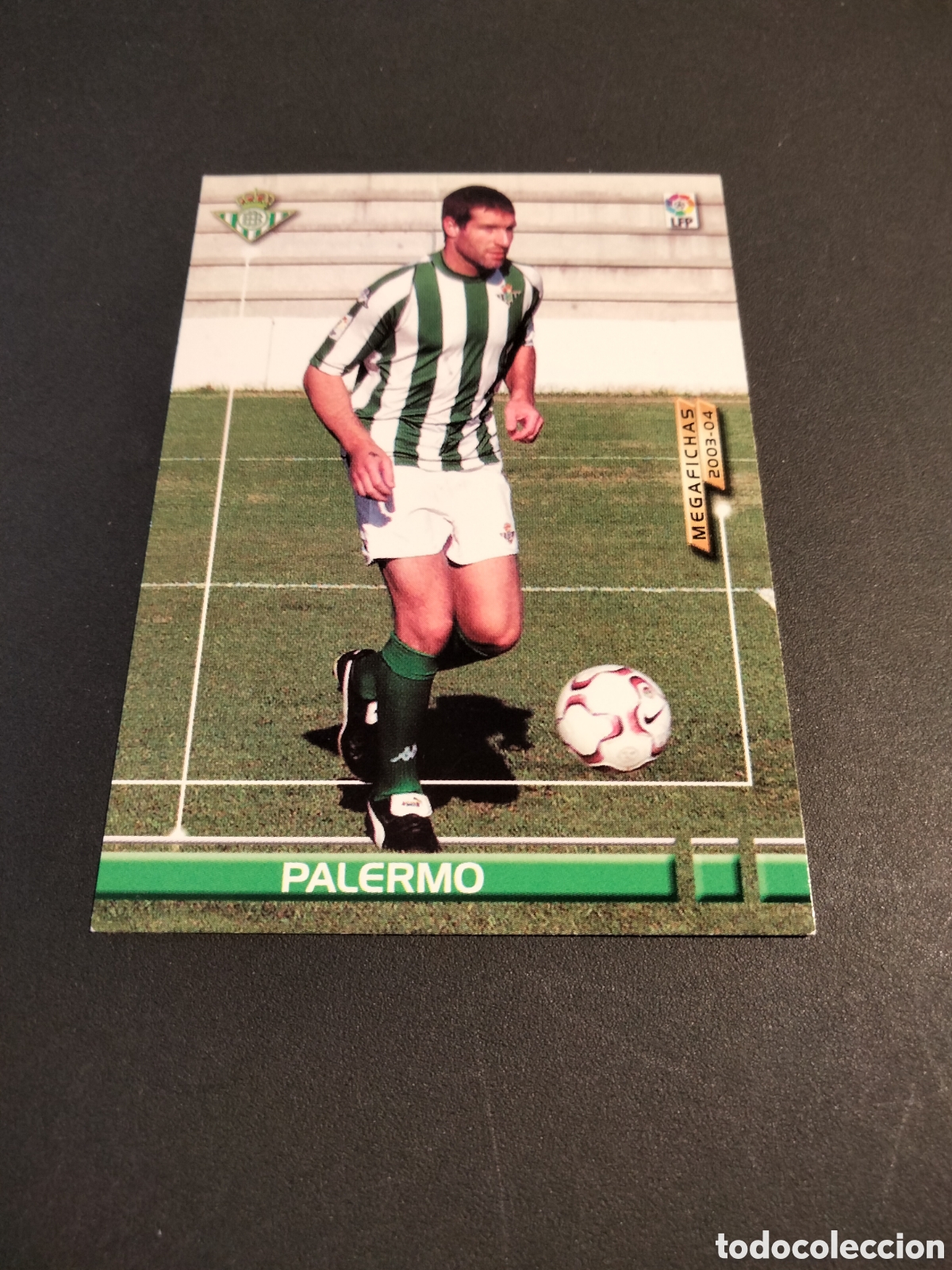 Coleccionismo cromos antiguos: PALERMO # 470 REAL BETIS NUEVO FICHAJE MEGAFICHAS ( MEGACRACKS) 2003/04 PANINI