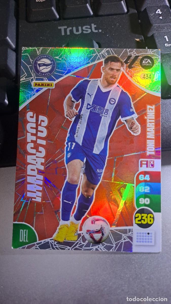 Coleccionismo cromos antiguos: ADRENALYN XL TONI MARTINEZ 434 IMPACTOS 434 ALAVES CROMO LIGA 24 25 2024 2025 PANINI