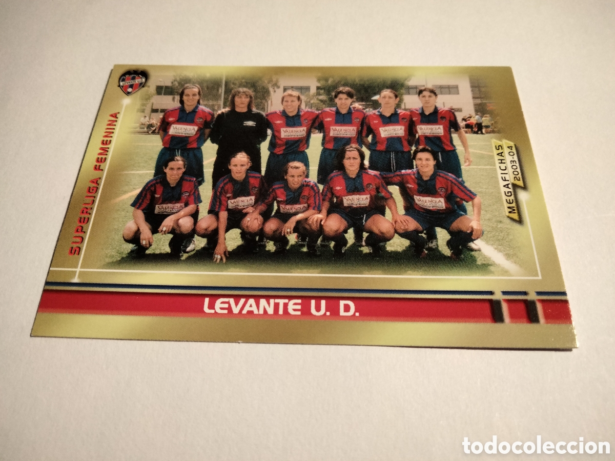Coleccionismo cromos antiguos: ALINEACI&Oacute;N EQUIPO LEVANTE U.D. # 429 (VERSI&Oacute;N ALCACER ALCOCER) FEMENINO MEGAFICHAS 2003/04 MEGACRACK