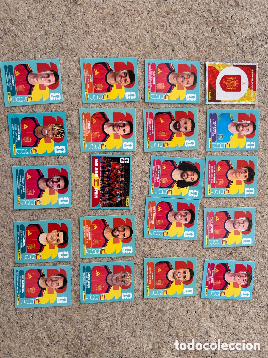 Coleccionismo cromos antiguos: FIFA WORLD CUP 2026 PANINI. #LOTE 20 CROMOS ESPA&Ntilde;A (COMPLETO)