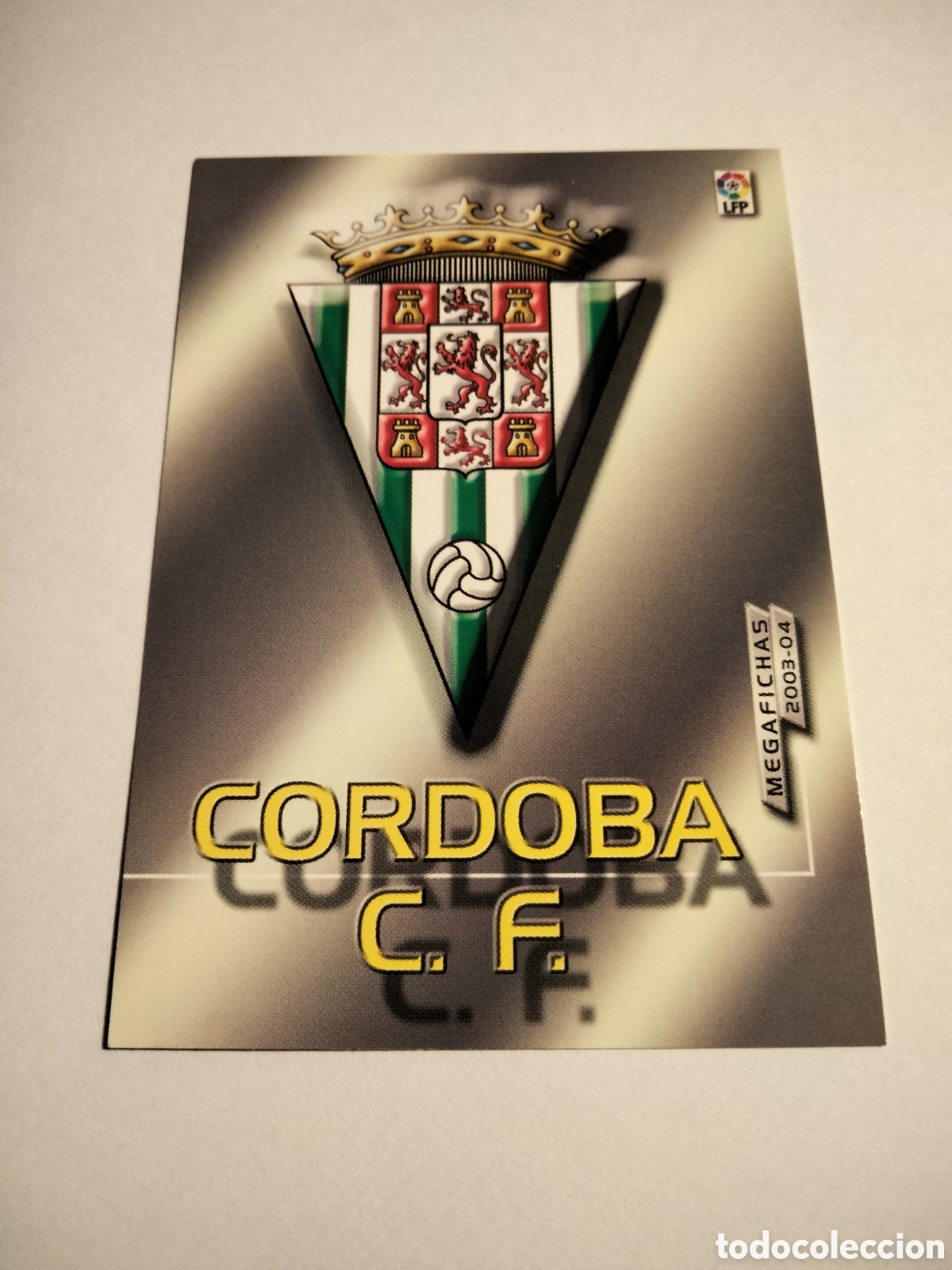 Coleccionismo cromos antiguos: ESCUDO LOGO # 412 CORDOBA CF. SEGUNDA DIVISI&Oacute;N MEGAFICHAS ( MEGACRACKS) 2003/04 PANINI