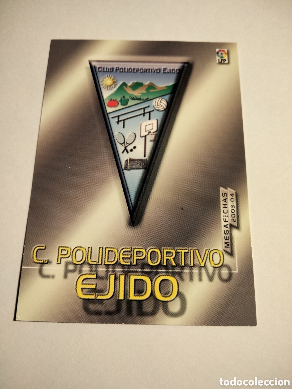 Coleccionismo cromos antiguos: ESCUDO LOGO # 420 EJIDO SEGUNDA DIVISI&Oacute;N MEGAFICHAS ( MEGACRACKS) 2003/04 PANINI