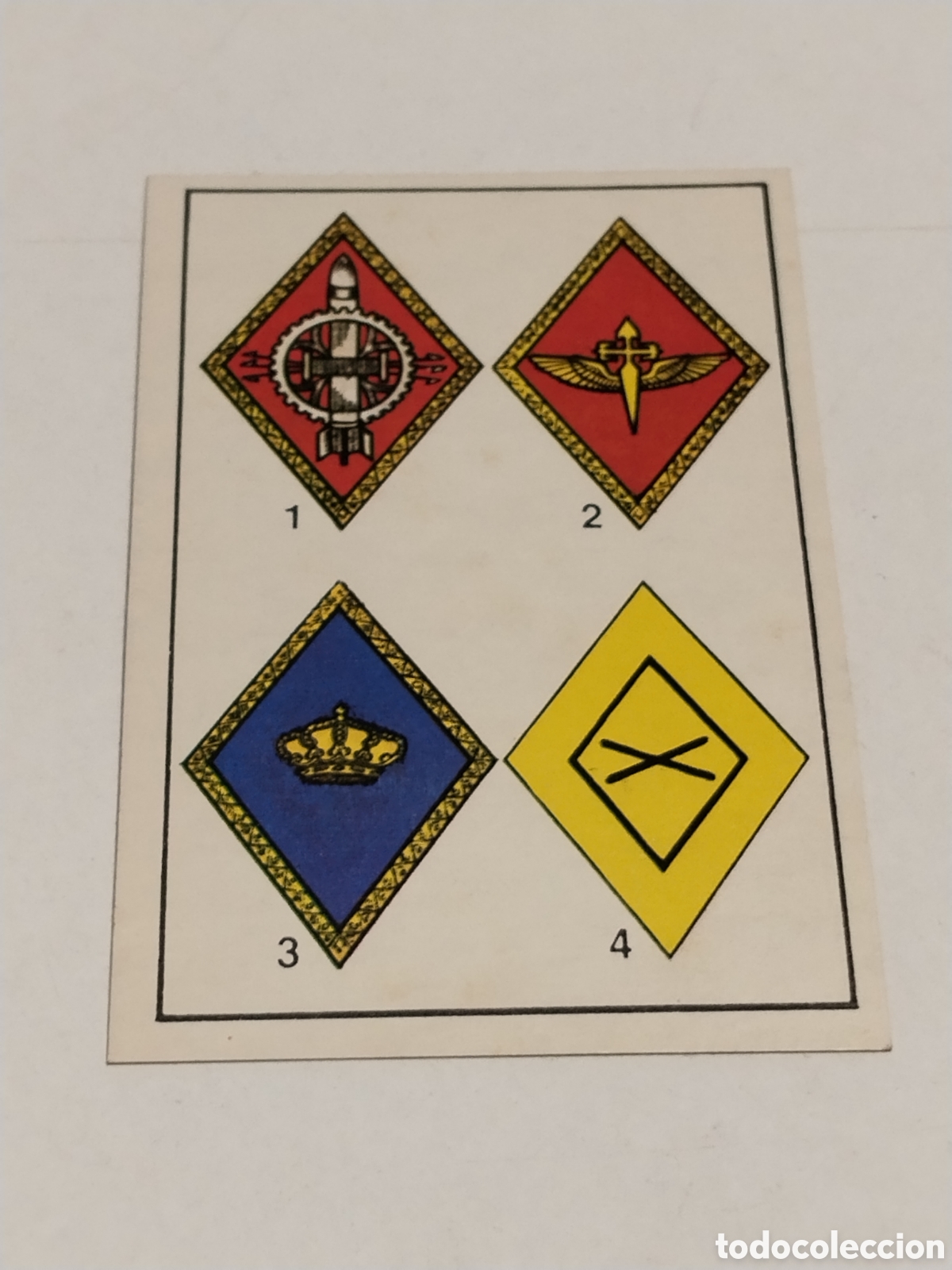 Coleccionismo cromos antiguos: Cromo Nuestros Ejercitos , Rombos