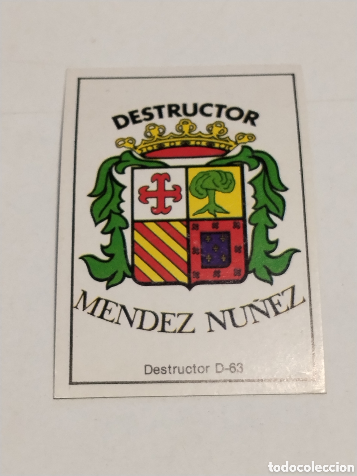 Coleccionismo cromos antiguos: Cromo Nuestros Ejercitos Destructor Mendez Nu&ntilde;ez , Destructor D-63
