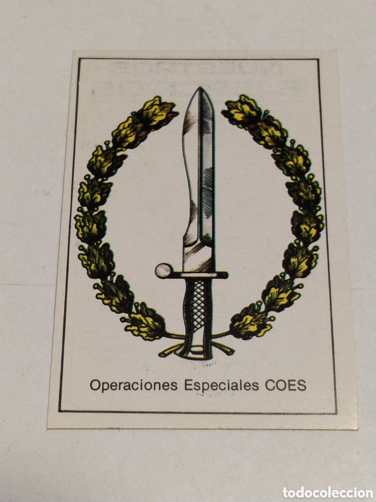 Coleccionismo cromos antiguos: Cromo Nuestros Ejercitos , Operaciones Especiales COES