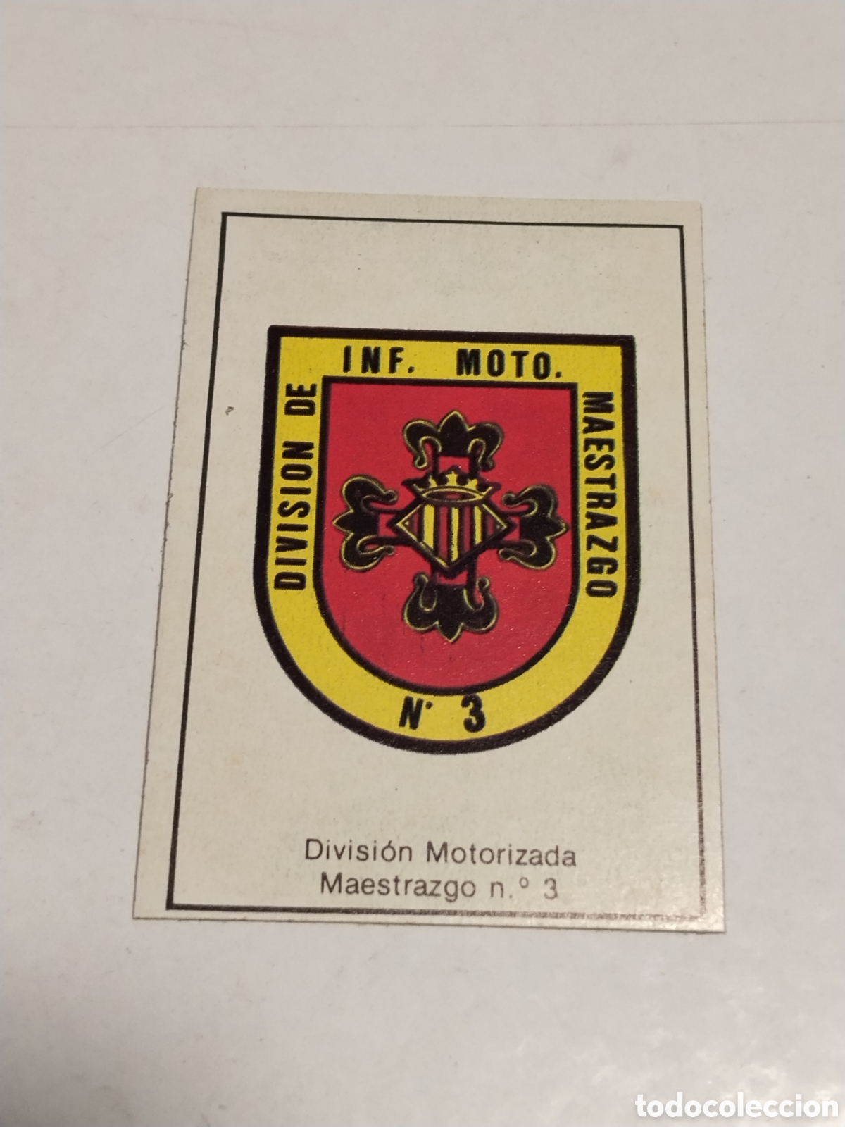 Coleccionismo cromos antiguos: Cromo Nuestros Ejercitos Divisi&oacute;n Motorizada Maestrazgo n.&deg; 3