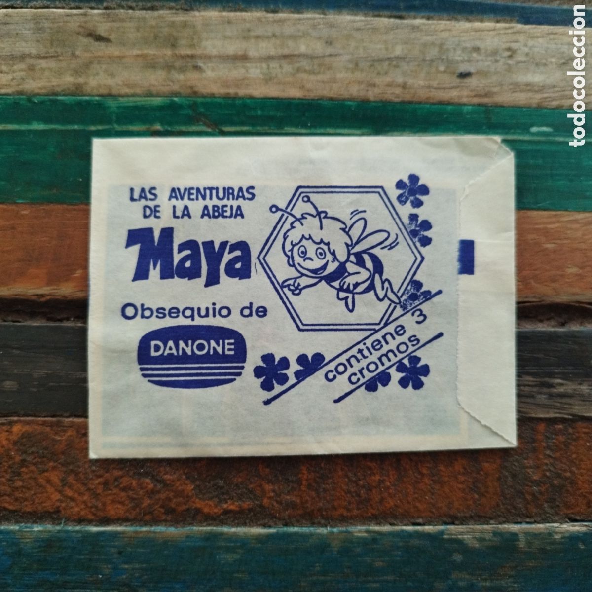 Coleccionismo cromos antiguos: DANONE , SOBRE SIN ABRIR COLECCION LAS AVENTURAS DE LA ABEJA MAYA ,