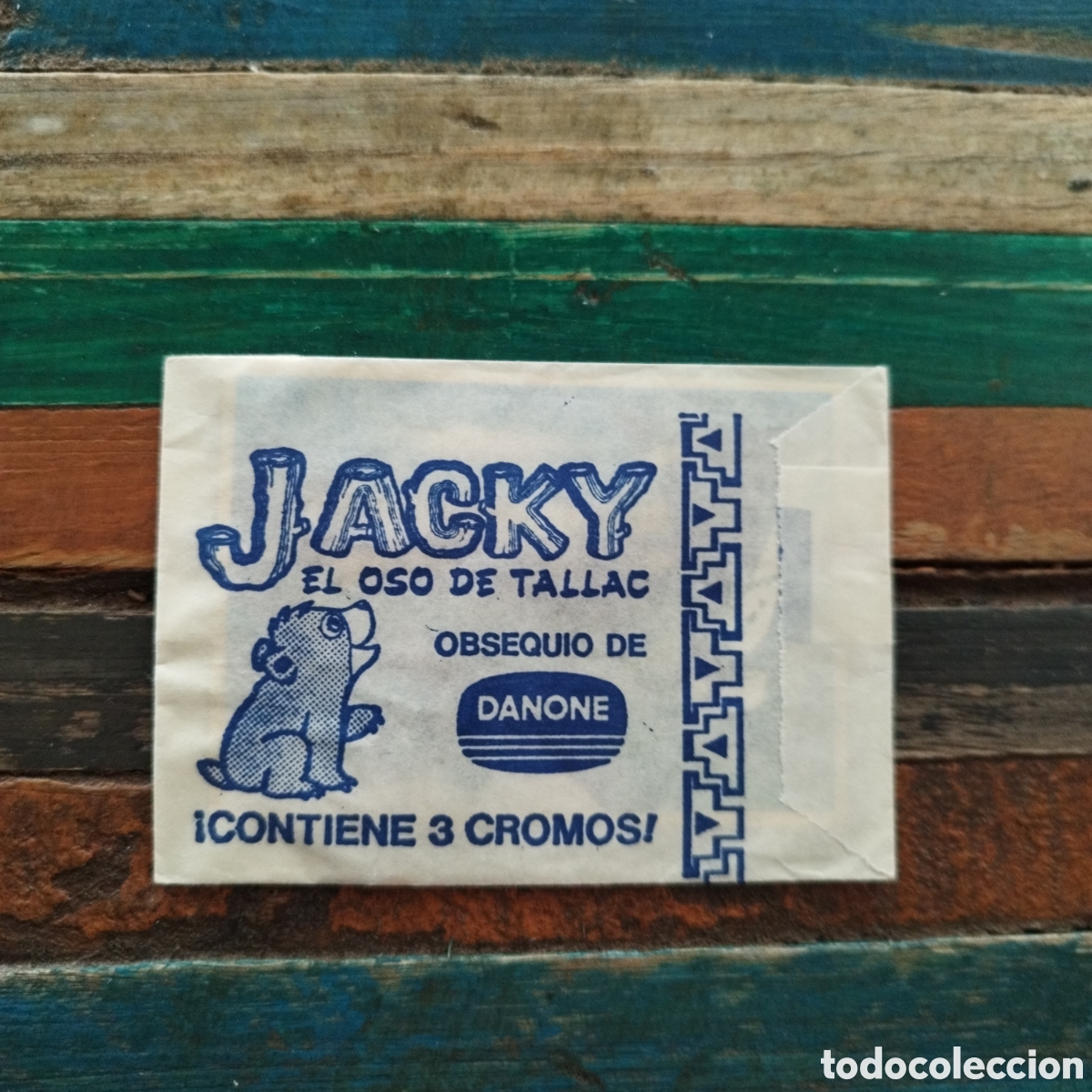 Coleccionismo cromos antiguos: DANONE , SOBRE SIN ABRIR COLECCION JACKY EL OSO DE TALLAC