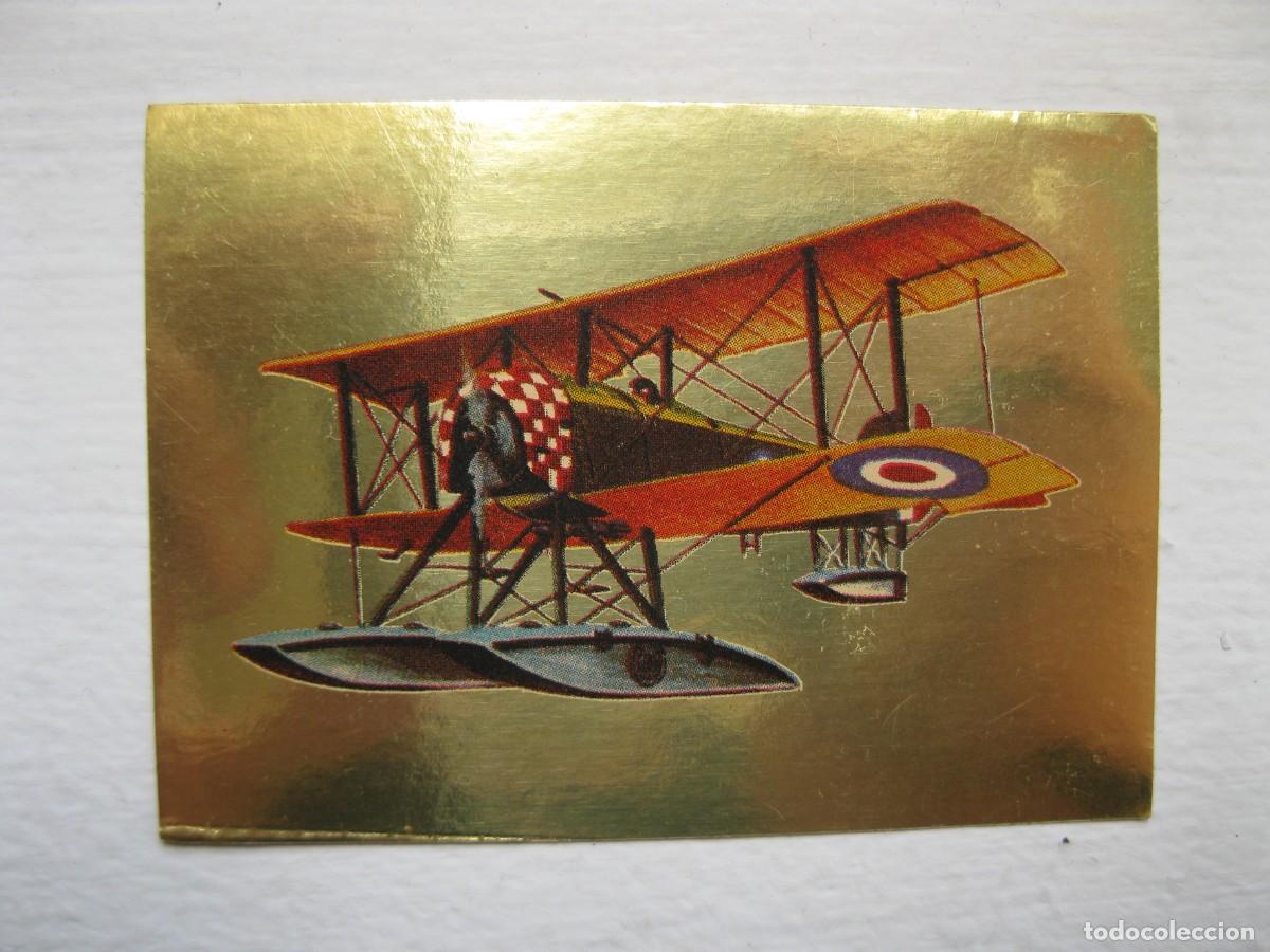 Coleccionismo cromos antiguos: HECHOS Y SOLDADOS DEL SIGLO XX - CROMO N&ordm; 42 - AVI&Oacute;N SOPWITH - EDITORIAL MAGA - NUNCA PEGADO.