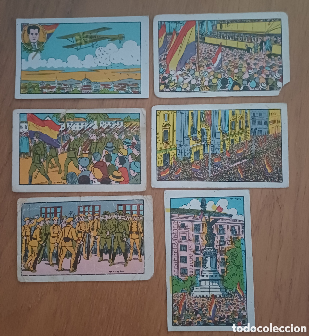 Coleccionismo cromos antiguos: 6 CROMOS PROCLAMACION DE LA REPUBLICA, CHOCOLATES MONRABA Y GUILLEN