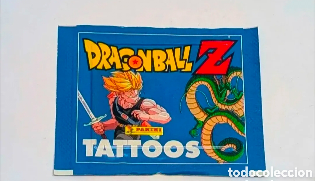 Coleccionismo cromos antiguos: Sobre cromos sin abrir Dragon Ball Z. Tatuajes. Panini. Bola de Dragon. Bola de Drac. Tattoos