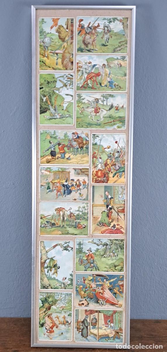 Coleccionismo cromos antiguos: Composici&oacute;n de cromos Don Quijote &ndash; 14 escenas ilustradas &ndash; a&ntilde;os 30