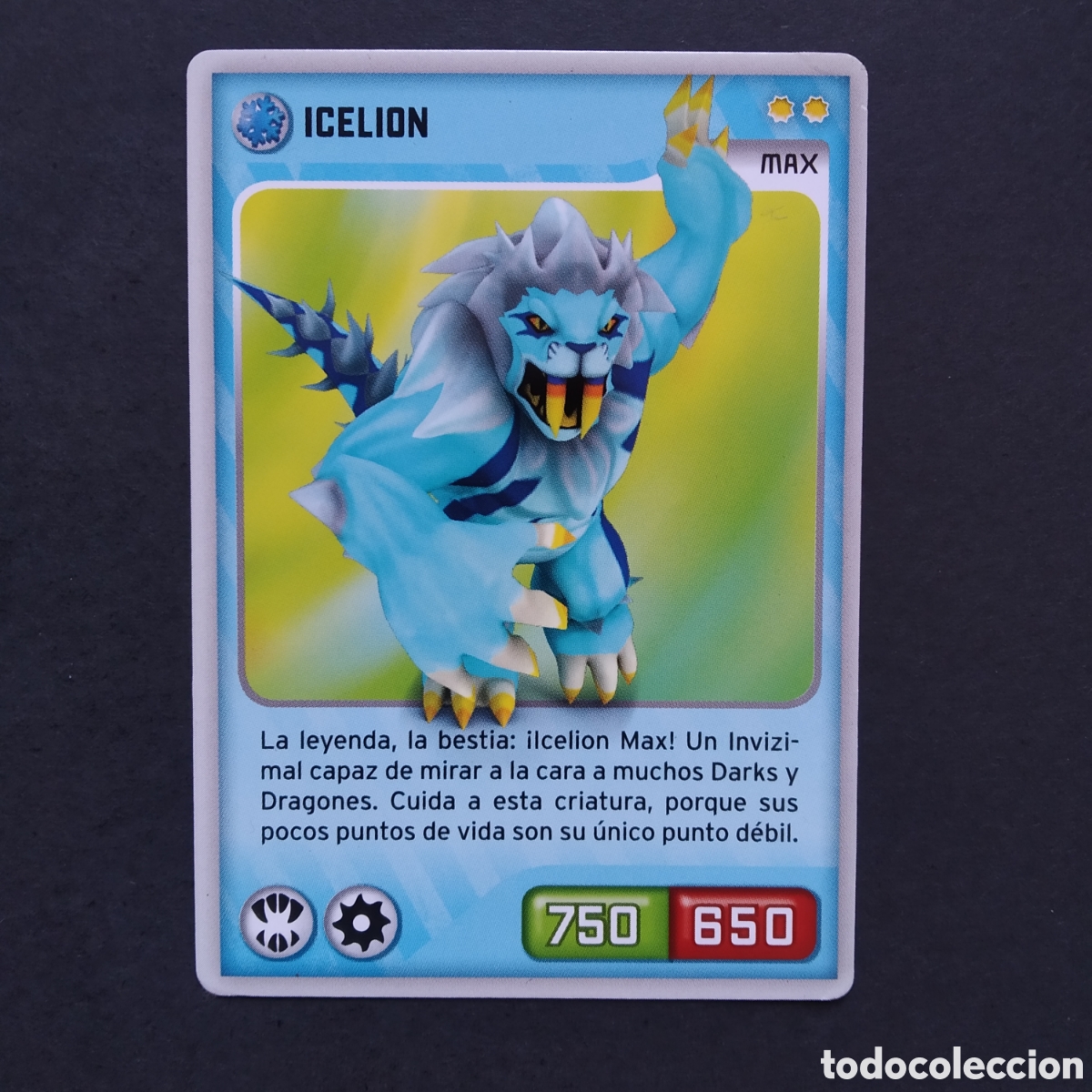 Coleccionismo cromos antiguos: CROMO - N&ordm; 060 - ICELION - INVIZIMALS, DESAFIOS OCULTOS - PANINI - A&Ntilde;O 2013