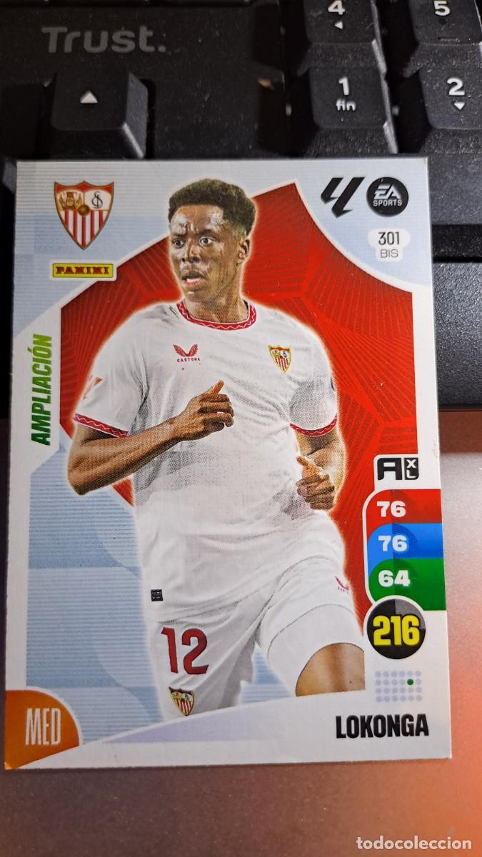 Coleccionismo cromos antiguos: ADRENALYN XL LOKONGA 301 BIS 301BIS AMPLIACION SEVILLA CROMO LIGA 2024 2025 24 25 PANINI