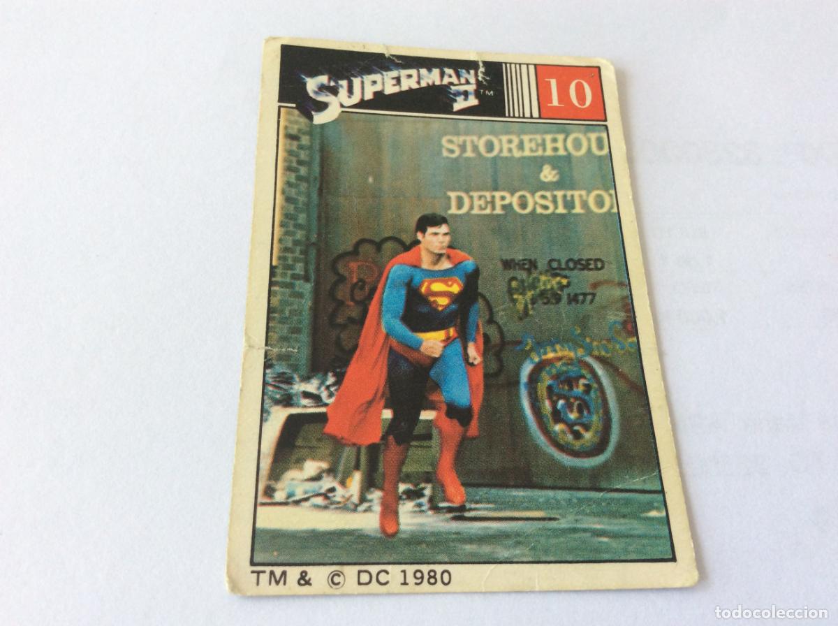 Coleccionismo cromos antiguos: Superman II Cromo 10 Fher 1980 80