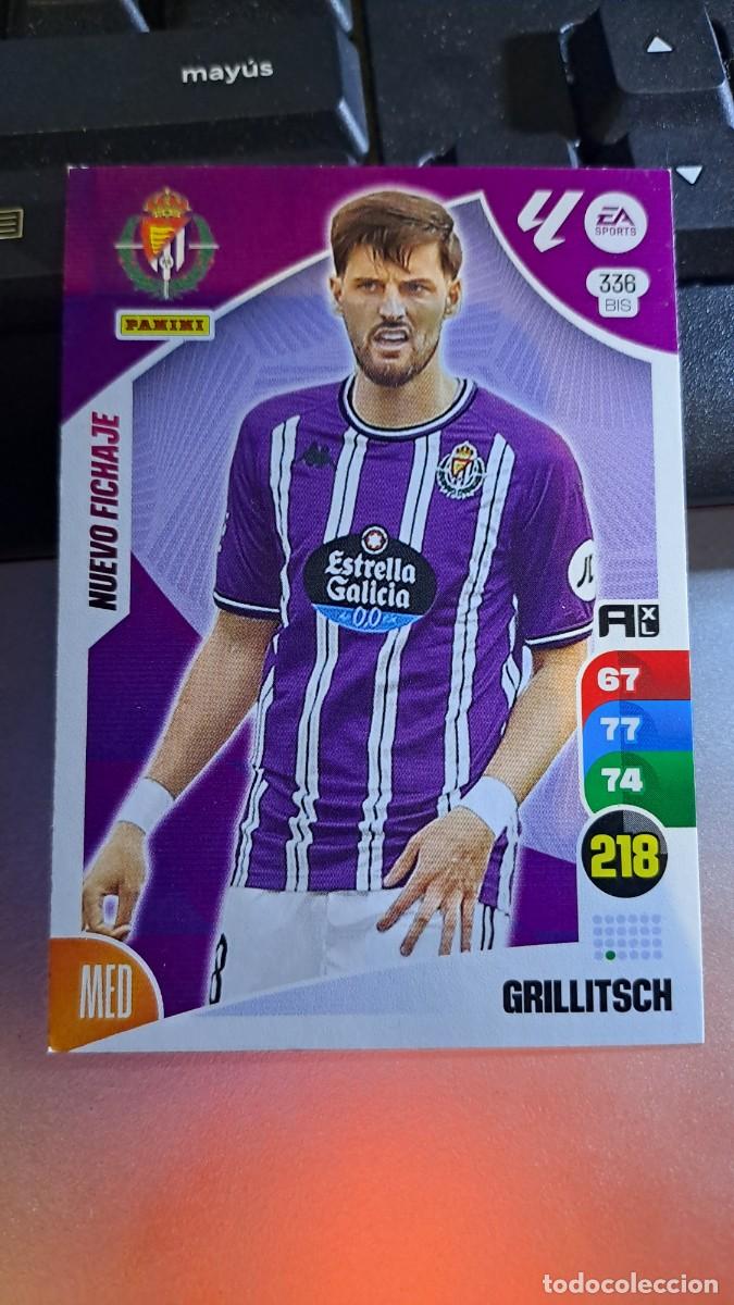 Coleccionismo cromos antiguos: ADRENALYN XL GRILLITSCH 336 BIS 336BIS NUEVO FICHAJE VALLADOLID CROMO LIGA 2024 2025 24 25 PANINI