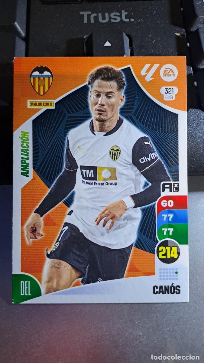 Coleccionismo cromos antiguos: ADRENALYN XL CANOS 321 BIS 321BIS AMPLIACION VALENCIA CROMO LIGA 2024 2025 24 25 PANINI