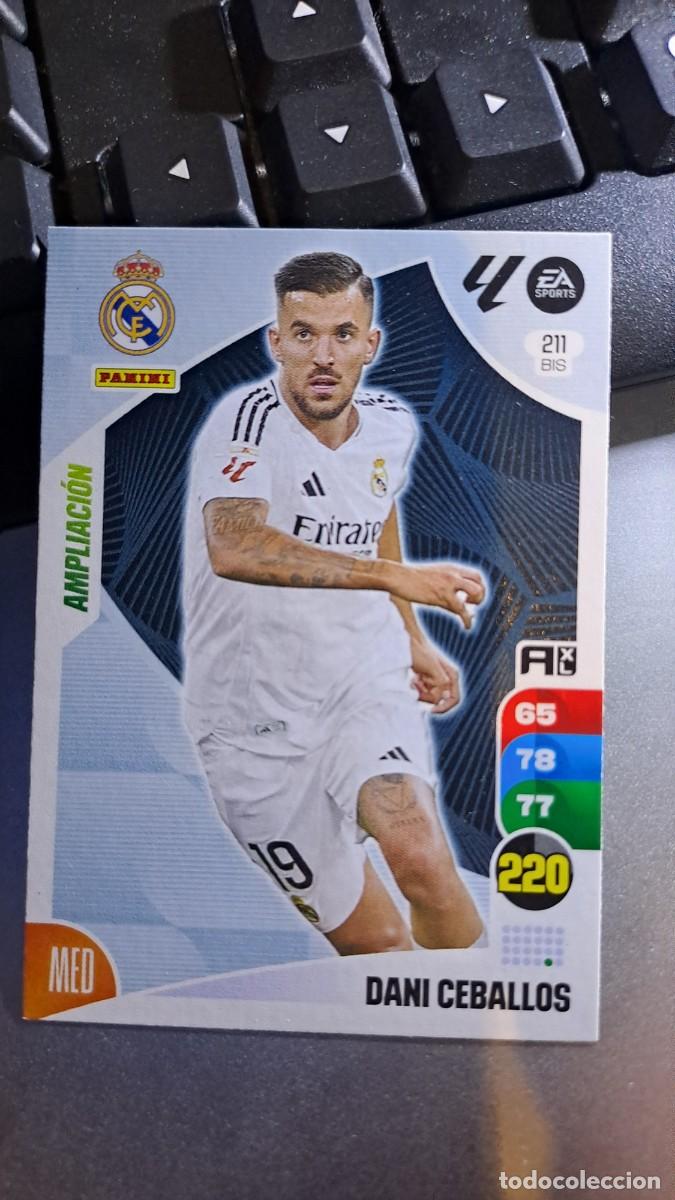 Coleccionismo cromos antiguos: ADRENALYN XL DANI CEBALLOS 211 BIS 211BIS AMPLIACION REAL MADRID CROMO LIGA 2024 2025 24 25 PANINI
