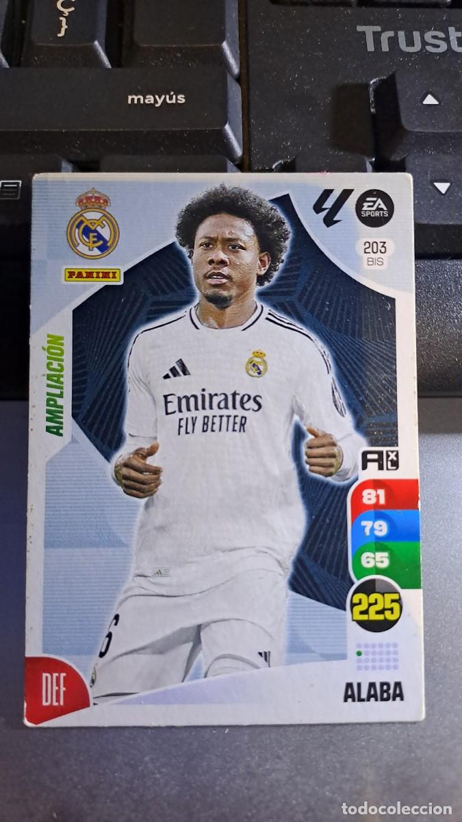 Coleccionismo cromos antiguos: ADRENALYN XL ALABA 203 BIS 203BIS AMPLIACION REAL MADRID CROMO LIGA 2024 2025 24 25 PANINI