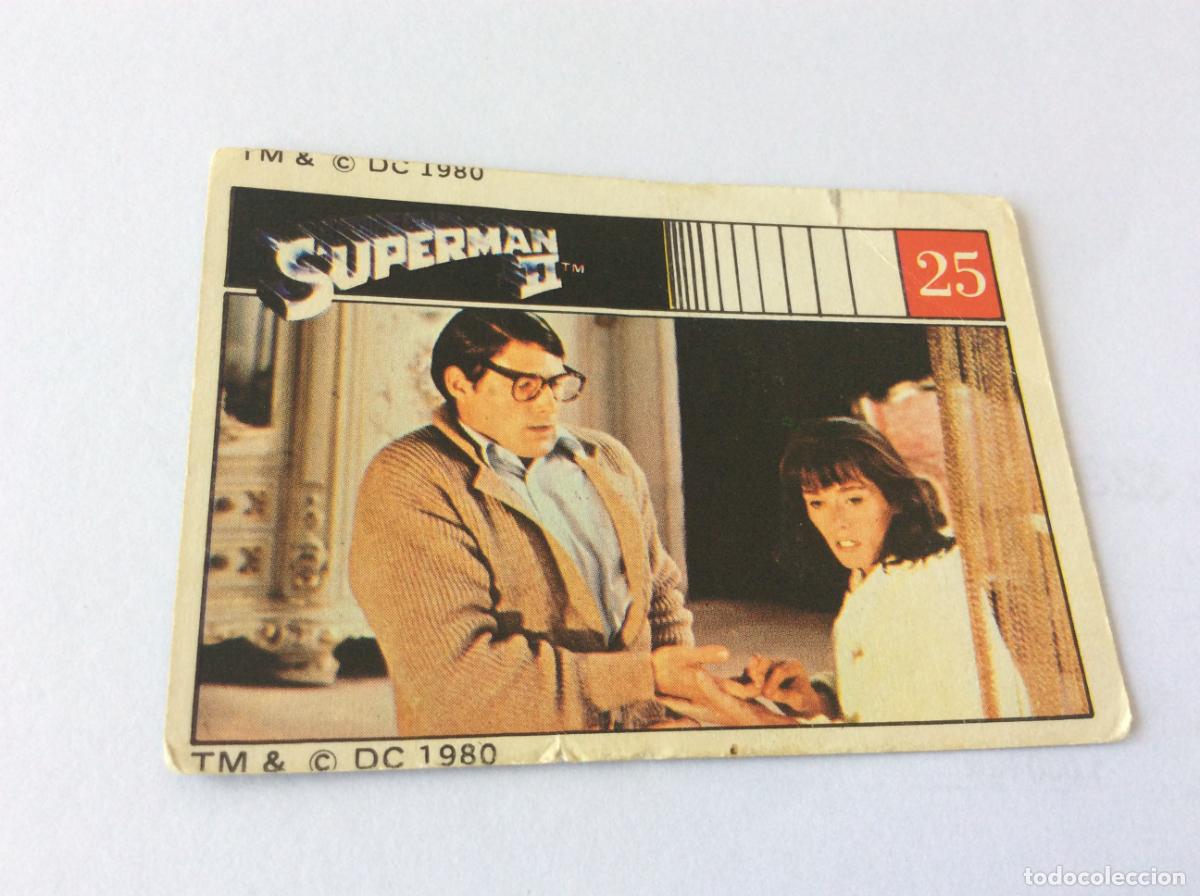 Coleccionismo cromos antiguos: Superman II Cromo 25 Fher 1980 80