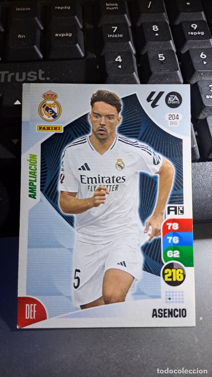 Coleccionismo cromos antiguos: ADRENALYN XL ASENCIO 204 BIS 204BIS AMPLIACION REAL MADRID CROMO LIGA 2024 2025 24 25 PANINI