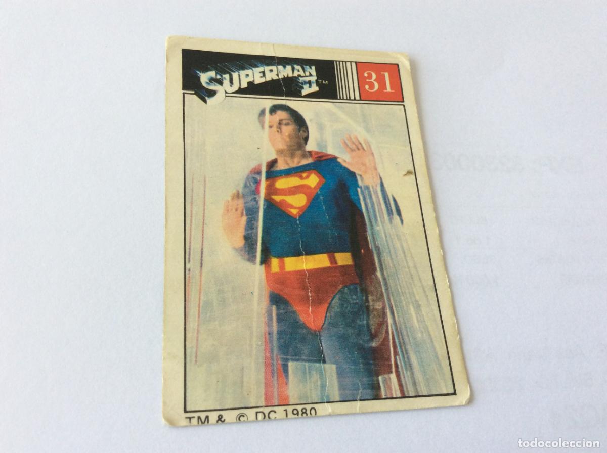 Coleccionismo cromos antiguos: Superman II Cromo 31 Fher 1980 80