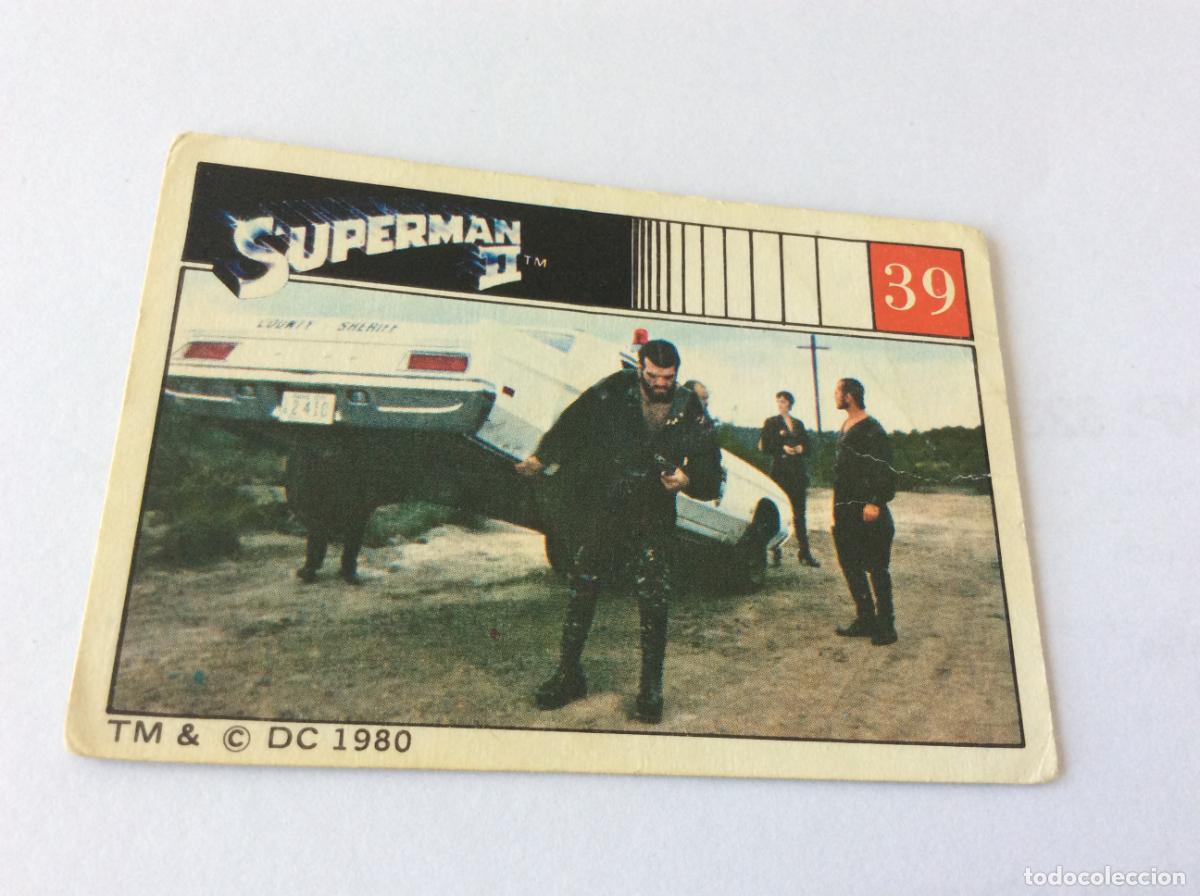 Coleccionismo cromos antiguos: Superman II Cromo 39 Fher 1980 80