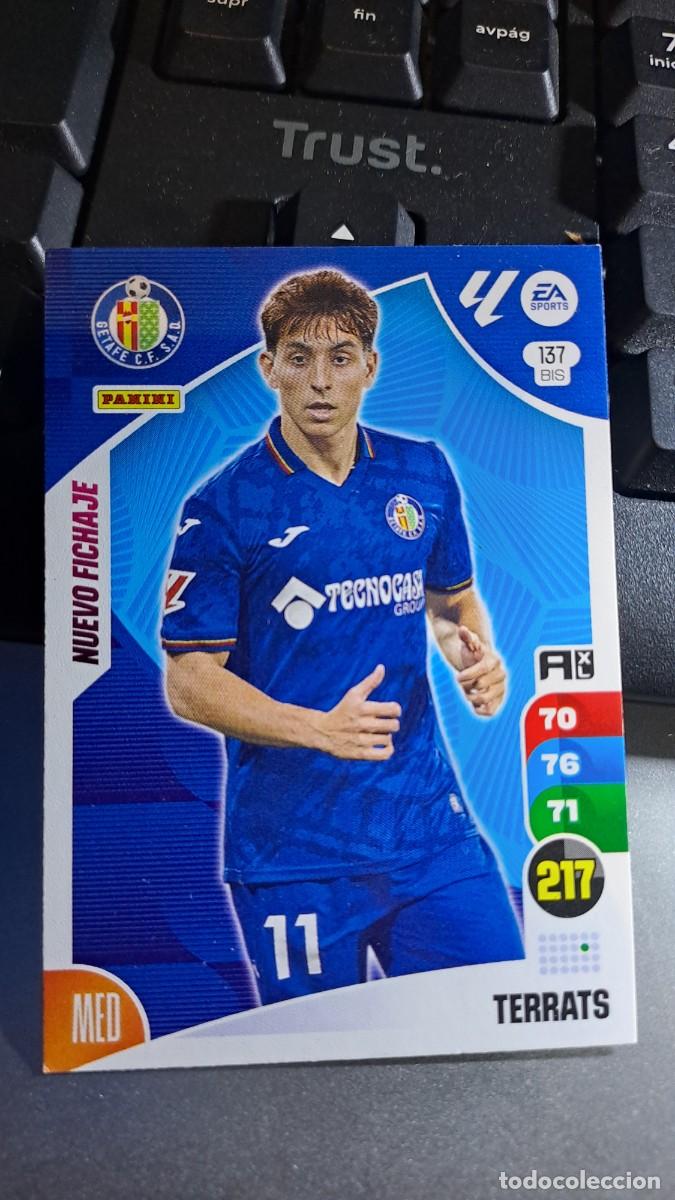 Coleccionismo cromos antiguos: ADRENALYN XL TERRATS 137 BIS 137BIS NUEVO FICHAJE GETAFE CROMO LIGA 2024 2025 24 25 PANINI